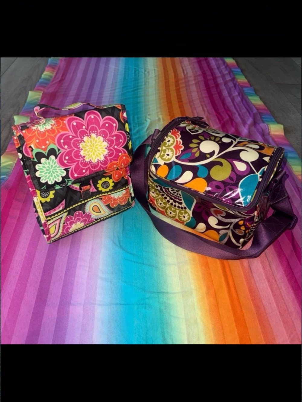 Vera Bradley Lunch Box Lot of 2